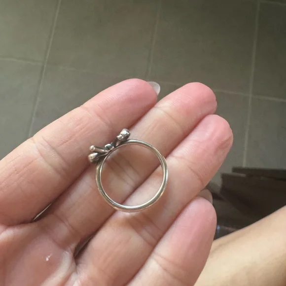 James Avery Sterling Bow Ring - Picture 2 of 6